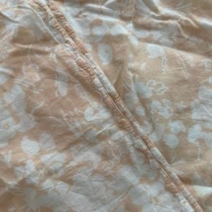 Pair of Kerry Cassil Standard Floral Pillow Cases in Blush Peach - Barely Used